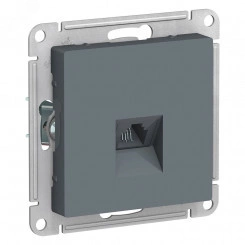 Розетка ATLASDESIGN телефонная RJ11 механизм грифель Розетка ATLASDESIGN телефонная RJ11 механизм грифель