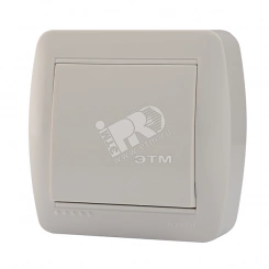 Выключатель одноклавишный, наружный, белый Выключатель одноклавишный, наружный, белый