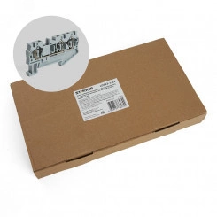 Зажим самозажимной, 3-проводной проходной ЗНИ - 2,5, JXB ST 2,5, серый Зажим самозажимной, 3-проводной проходной ЗНИ - 2,5, JXB ST 2,5, серый