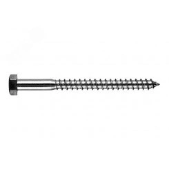 Шуруп сантехнический 8х80 DIN 571 глухарь цинк (100 шт/уп) Промрукав Шуруп сантехнический 8х80 DIN 571 глухарь цинк (100 шт/уп) Промрукав