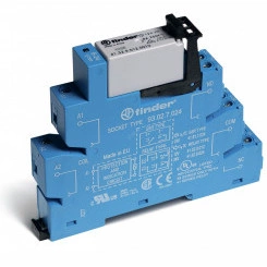 Модуль интерфейсный (сборка 41.52.9.012.0010 + 93.02.0.024), электромеханическое реле, 2CO 8A, контакты AgNi, питание 12В AC/DC, категория защиты IP20, винтовые клеммы
