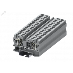 Клемма TC 1-1 пружинная, сечение 6 мм. кв., серая Клемма TC 1-1 пружинная, сечение 6 мм. кв., серая