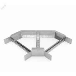 Кабельрост угловой  с R=100 мм 90 горизонтальный РУ190Г.500.100.100.2.1