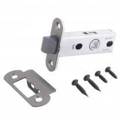 Защелка врезная универсальная без ручек для деревянных межкомнатных дверей, АЛЛЮР АРТ L45-8-PR18 MBN графит Защелка врезная универсальная без ручек для деревянных межкомнатных дверей, АЛЛЮР АРТ L45-8-PR18 MBN графит