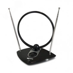 Антенна телевизионная комнатная с усилителем МВ+ДМВ AV-962A Антенна телевизионная комнатная с усилителем МВ+ДМВ AV-962A