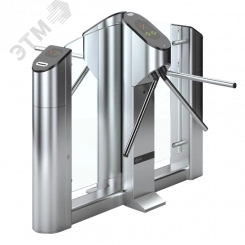 Турникет-трипод тумбовый моторизованный с планкам антипаника и считывателями EM-Marine