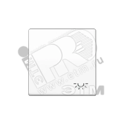 Клавиша с символом  свет   белая