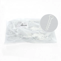 Дюбель-хомут для плоского кабеля (5-10мм), белый (упаковка100шт.), DCL01-05-10 Дюбель-хомут для плоского кабеля (5-10мм), белый (упаковка100шт.), DCL01-05-10