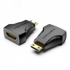 Адаптер переходник HDMI 19F на mini HDMI 19M, контакты позолоченные