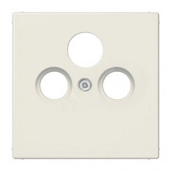 Накладка для телевизионной розетки (SAT-TV-FM)  Серия LS990  Материал- термопласт  Цвет- слоновая кость