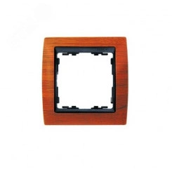 Рамка на 1 пост, S82, вишня - графит