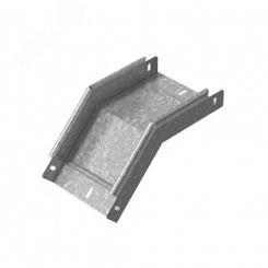 Угловой соединитель внешний 45 град. к лотку 600х150, толщ. 1,0 мм, Сендзимир цинк