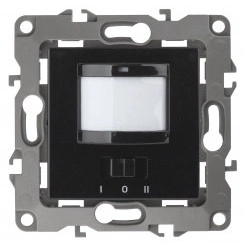 Датчик движения 2-проводной, 180-250В, 200Вт, Эра12, чёрный,12-4103-06