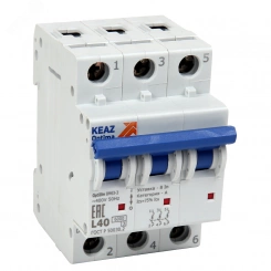 Выключатель автоматический трехполюсный 10А K 6кА AC OptiDin BM63-3K10-УХЛ3