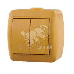 Ната Выключатель проходной х2 ольха