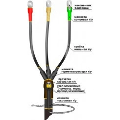 Муфта кабельная концевая 1ПКВ(Н)ТпбНнг-LS-3х(70-120) с наконечниками болтовыми
