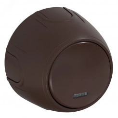 Выключатель одинарный Rotondo с подсветкой, цвет коричневый Выключатель одинарный Rotondo с подсветкой, цвет коричневый