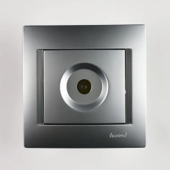 KARINA Розетка ТВ оконечная матовое серебро (10шт/120шт) KARINA Розетка ТВ оконечная матовое серебро (10шт/120шт)