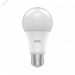 Лампа светодиодная LED 13.5 Вт 1300 лм 4100К AC180-240В E27 А60 (груша) нейтральный Basic Gauss Лампа светодиодная LED 13.5 Вт 1300 лм 4100К AC180-240В E27 А60 (груша) нейтральный Basic Gauss