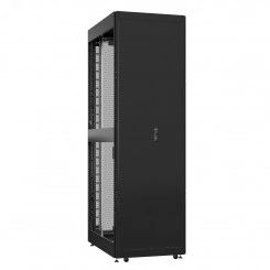 Шкаф серверный 42U 800х1200 передняя дверь: одностворчатая перфорированная IP20. задняя дверь: двустворчатая перфорированная IP20. боковые панели: без. цвет: черный RAL9005 