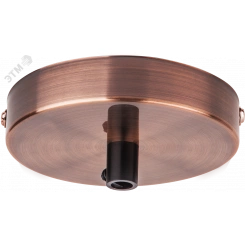 Потолочная база декоративная черненая медь Потолочная база декоративная черненая медь
