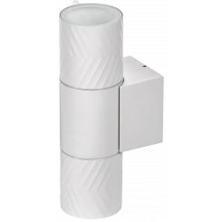 LIGHTING Светильник уличный 5108 настенный под лампу 2хGU10 IP65 белый IEK