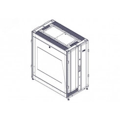 Шкаф Uniprom. 24U-600/1070. боковые панели 2шт. черный