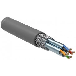 Витая пара S/FTP кат.6а 4 пары 23 AWG PVC серый 305м Витая пара S/FTP кат.6а 4 пары 23 AWG PVC серый 305м