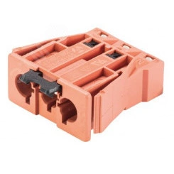 Коннектор “папа”, 3-х проводный, СБСП, безвинтовое соединение, красный Коннектор “папа”, 3-х проводный, СБСП, безвинтовое соединение, красный