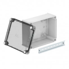 Коробка распаячная T250 240x190x95 сплош. стенка выс. прозрач. крышка Коробка распаячная T250 240x190x95 сплош. стенка выс. прозрач. крышка