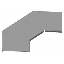 Крышка секции угловой КНЛ-У20 УТ1,5, оцинкованный лист(толщина покрытия 10 -18 мкм), S1,5