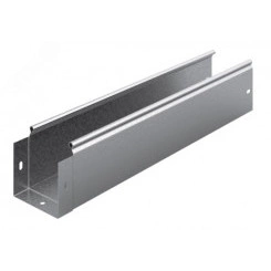 Металлический лоток неперфорированный 100х100х3000, толщ. 0,8 мм, Сендзимир цинк