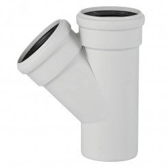 Тройник 45 град. 200/110 для бесшумной канализации Тройник 45 град. 200/110 для бесшумной канализации