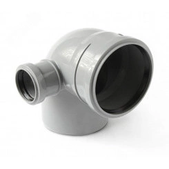 Отвод с выходом левый (полипропилен) 110x50/45град. Отвод с выходом левый (полипропилен) 110x50/45град.