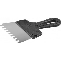 Шпатель ''Мастер'' ФАСАДНЫЙ, нержавеющее полотно, 150мм, зуб 8х8мм Шпатель ''Мастер'' ФАСАДНЫЙ, нержавеющее полотно, 150мм, зуб 8х8мм