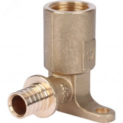 Угольник ВР 16х1/2' удлиненный, с креплением, аксиальный Угольник ВР 16х1/2' удлиненный, с креплением, аксиальный