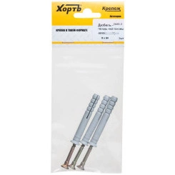 Дюбель-гвоздь 8х60 потайной бортик, нейлон (3шт) Дюбель-гвоздь 8х60 потайной бортик, нейлон (3шт)