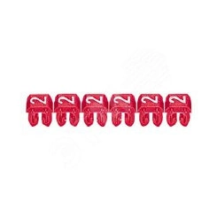 Маркировочное кольцо 0.5-1.5мм (9) черное/белое CAB3 (1200шт)