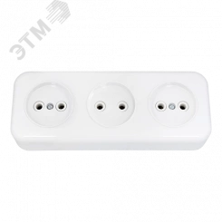 Беларусь Розетка тройная наружная Беларусь Розетка тройная наружная