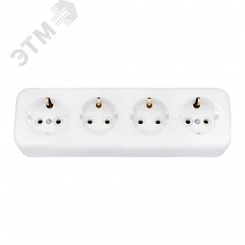 Беларусь Розетка четырехместная наружная с заземлением Беларусь Розетка четырехместная наружная с заземлением