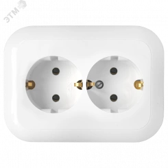 Беларусь Розетка двойная скрытая с заземлением Беларусь Розетка двойная скрытая с заземлением