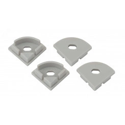 Набор заглушек для профиля CAB280, 4 сквозные круглые (500/24000)