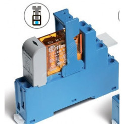 Модуль интерфейсный (сборка 40.61.8.024.0000 + 99.02.0.024.98 + 95.05SMA), электромеханическое реле, 1CO 16A, контакты AgCdO, питание 24В AC, категория защиты IP20, винтовые клеммы, металлическая клипса, LED + варистор