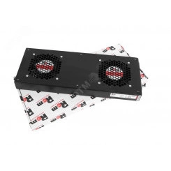 Модуль вентиляторный 2 вентилятора черный Модуль вентиляторный 2 вентилятора черный