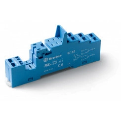 Розетка с безвинтовыми клеммами (пружинный зажим) для реле 46.52, применяются модули 86.30, 99.02, в комплекте пластиковая клипса 097.01, версия: синий цвет
