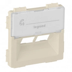 Valena LIFE Лицевая панель для информационных розеток Rutenbeck двойная Слоновая кость