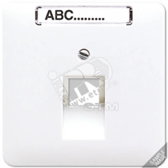 Крышка для ординарной телефонной и компютерной розетки  UAE  золотая бронза