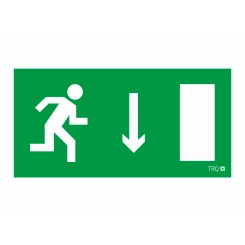 Пиктограмма 092 Указатель двери правосторонний (210х105)