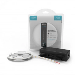 Лента светодиодная LED (комплект лента и драйвер) 2835/240-SMD 14,4 Вт/м 1600 Лм/м 4000К белый IP20 12 В DC 8 мм (катушка 5 м) Basic Gauss Лента светодиодная LED (комплект лента и драйвер) 2835/240-SMD 14,4 Вт/м 1600 Лм/м 4000К белый IP20 12 В DC 8 мм (катушка 5 м) Basic Gauss