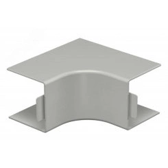Крышка внутреннего угла кабельного канала WDK 60x60 мм (ПВХ,серый) Крышка внутреннего угла кабельного канала WDK 60x60 мм (ПВХ,серый)